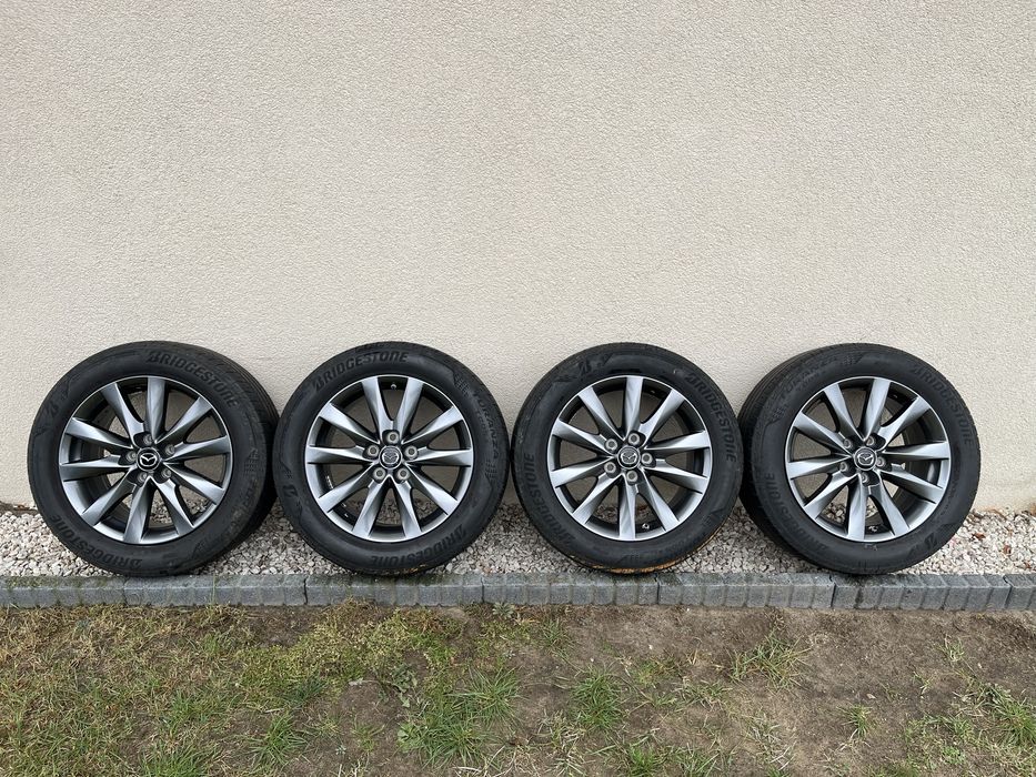 Koła felgi aluminiowe 17” 5x114,3 Mazda opony letnie 225/55R17