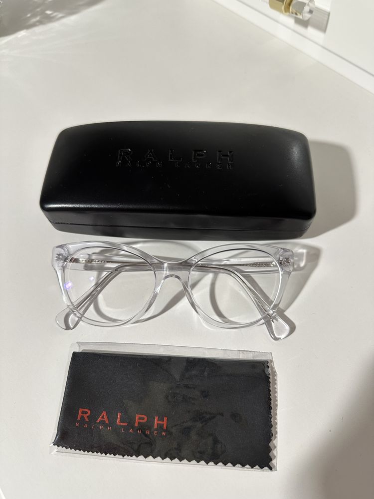 Oprawki okulary transparentne ralph lauren ra7141 clear szkła hoya