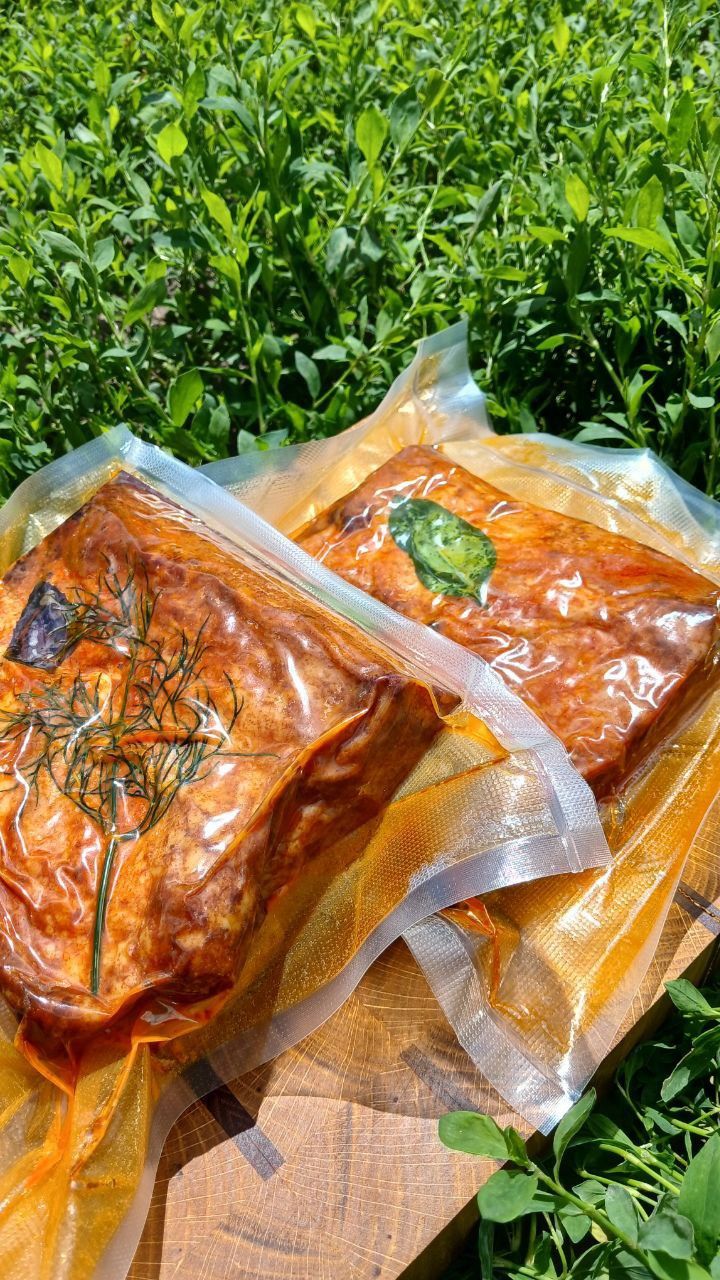 Копчене Сало на дровах у вакуумі