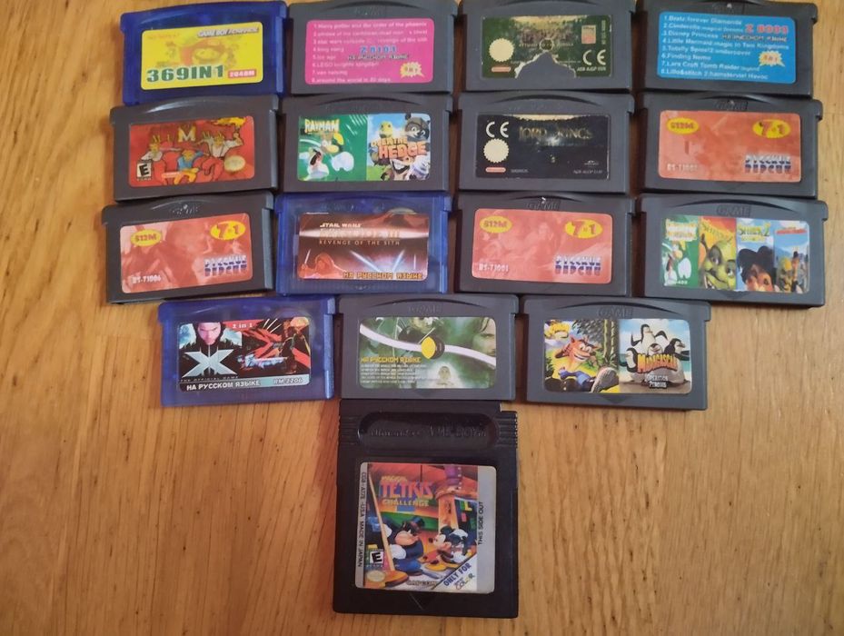 Продам картриджи на Game Boy advance sp