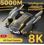 Mini smart dron - profesjonalny 5G z dwiema kamerami HD