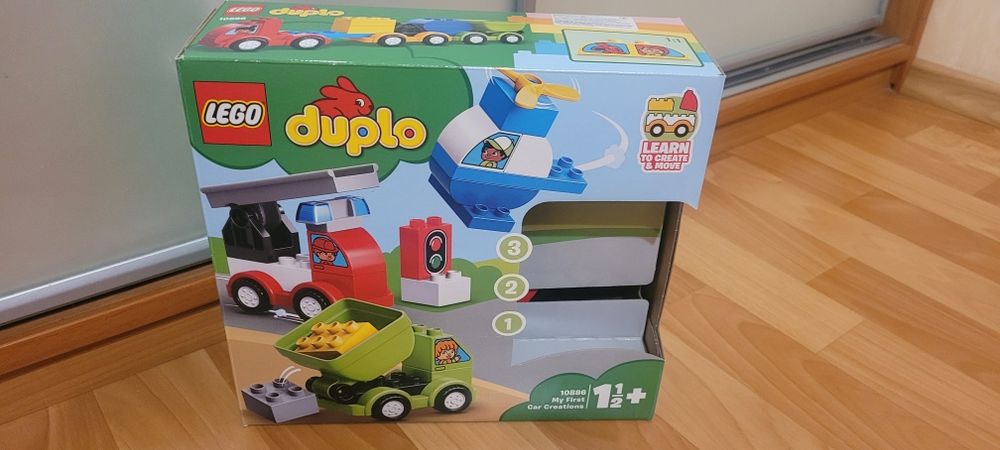 Конструктор LEGO DUPLO, 1+ . Мої перші машинки (10886).