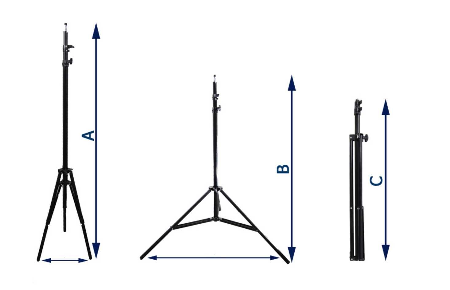 STATYW NA APARAT lampę telefon stojak tripod 81-214cm fotograficzny