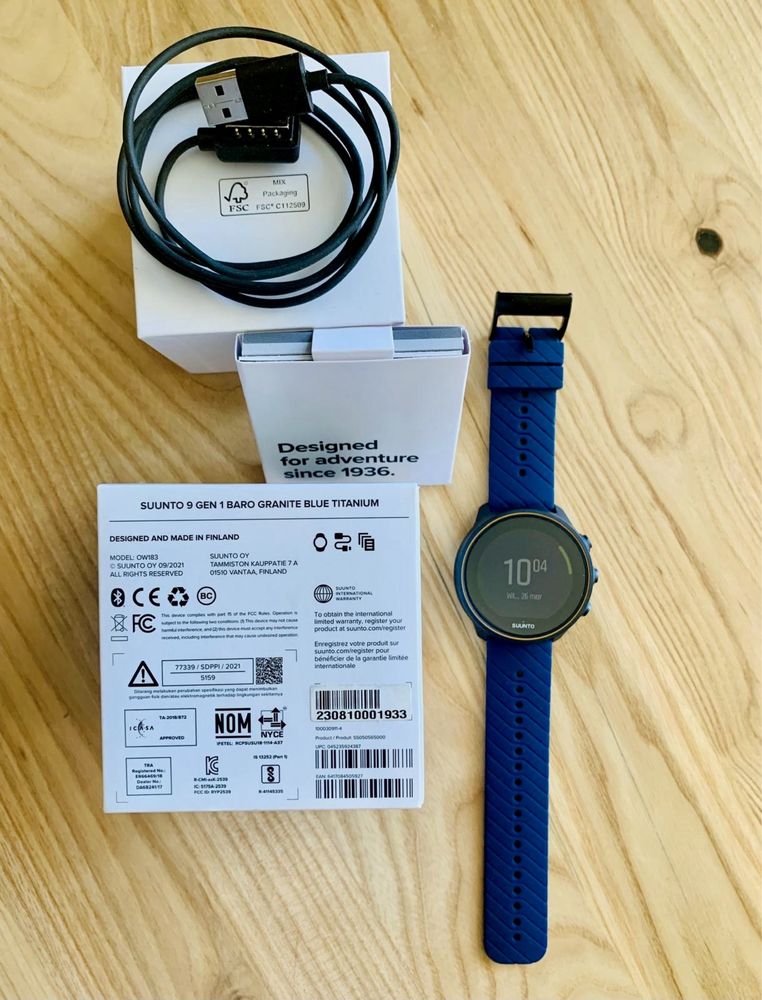 Suunto 9 BARO Granite Blue Tytanium