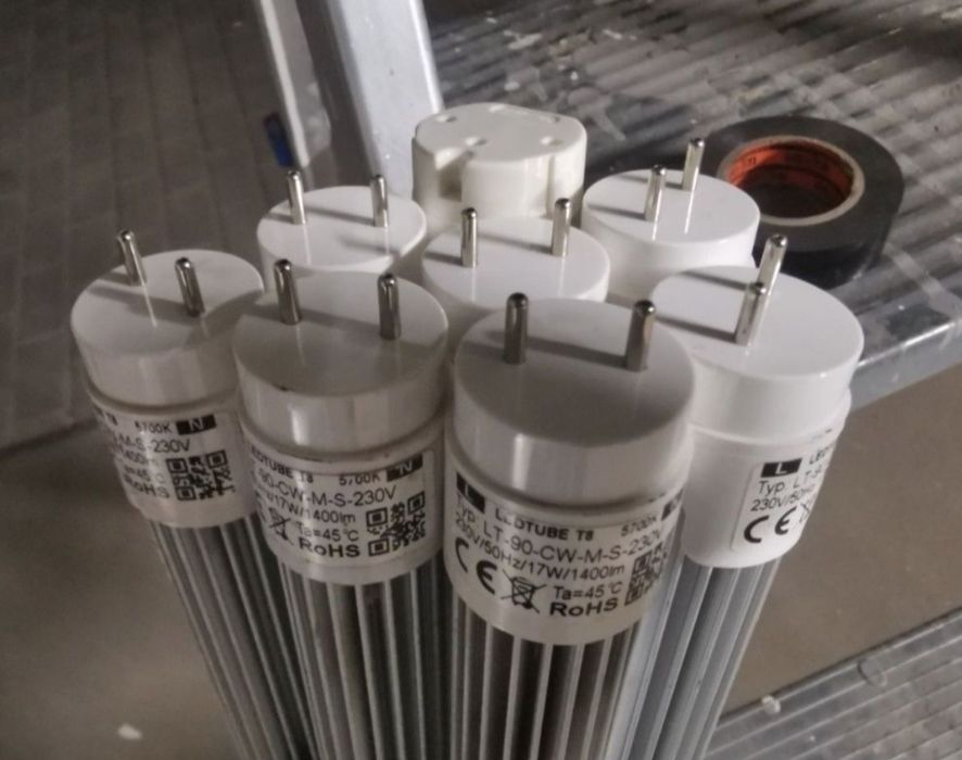 Świetlówka LED T8 z radiatorem, lada chłodnicza, regał chłodniczy