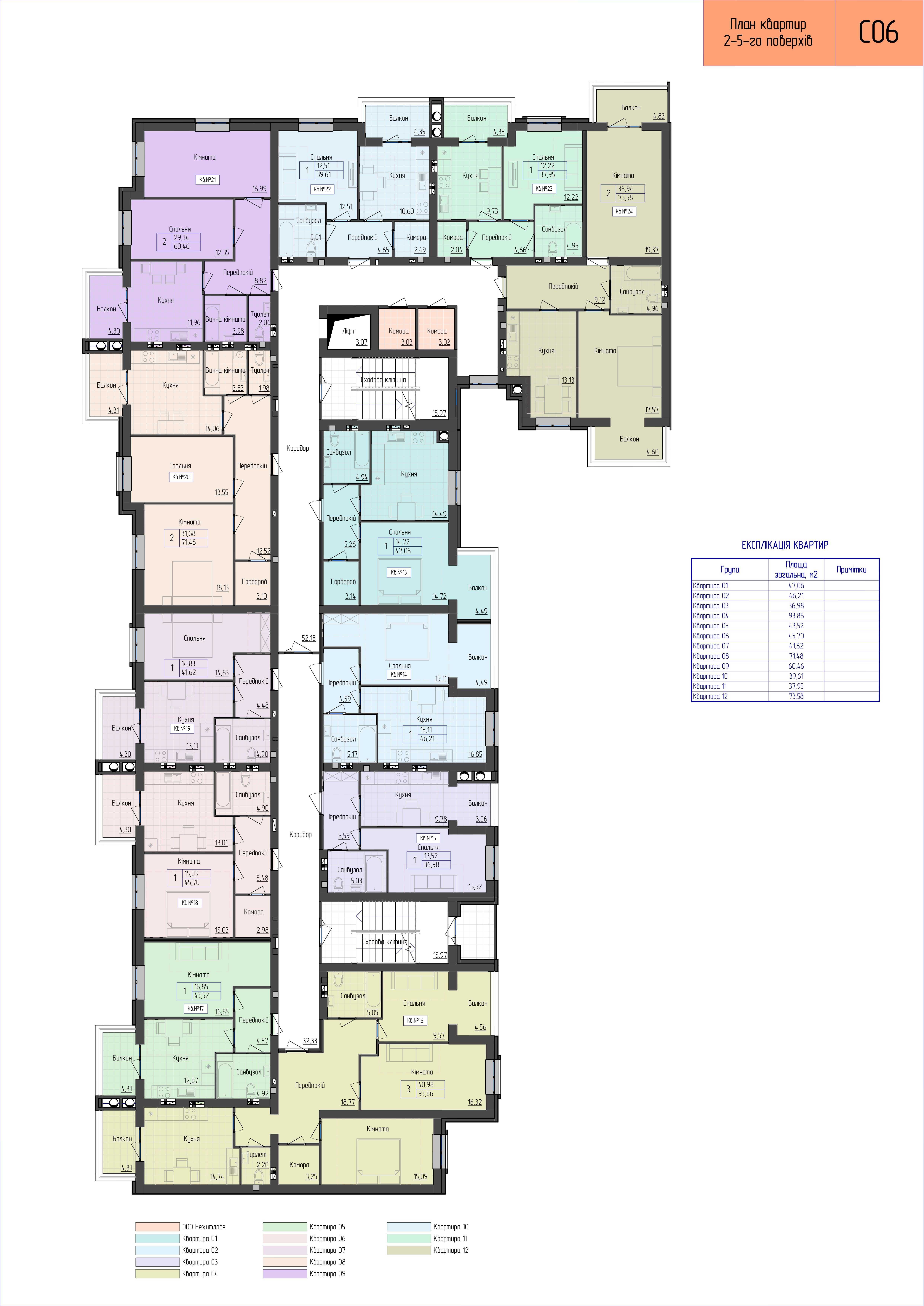 Продаж 3х кімнатної квартири в новобудові (6 будинок)