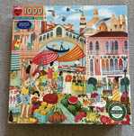 Puzzle 1000 eeBoo Venice open market Wenecja