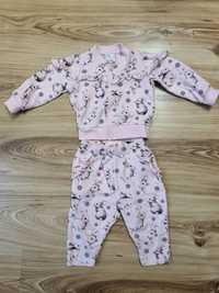 Bluza spodnie dresy VRS 68cm 3-6m zajączki