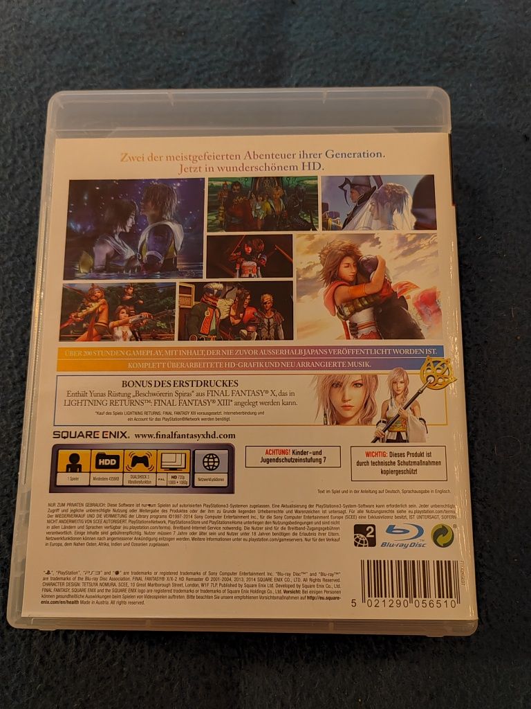 Final fantasy x1 x2 ps3 PlayStation 3 hd remastered