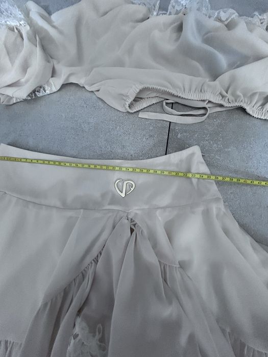 Komplet ecru Loveya roz 36