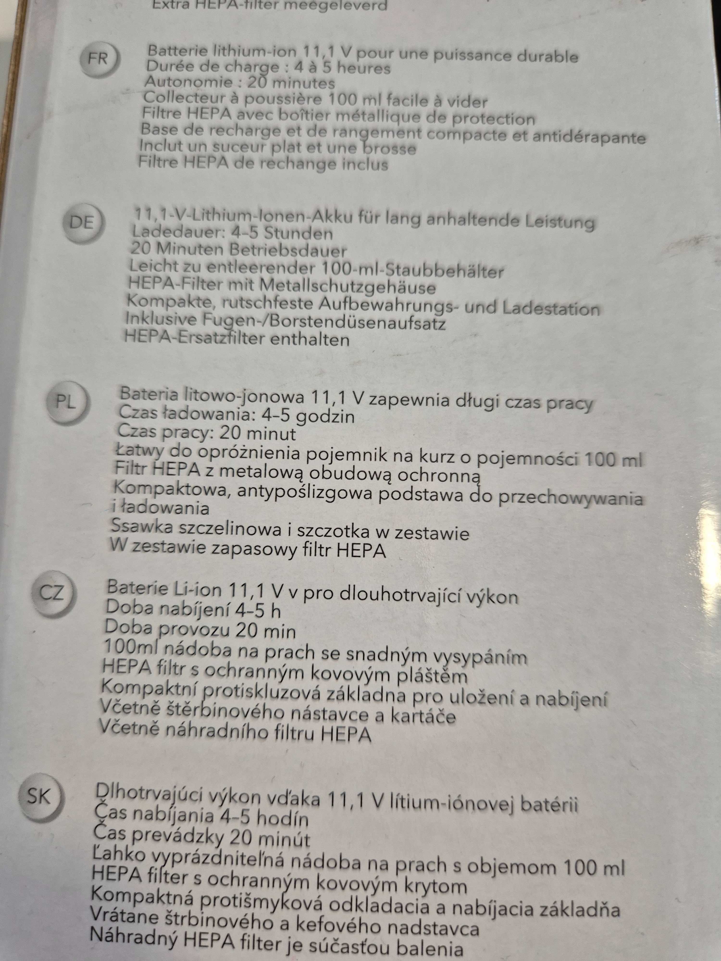 Odkurzacz bezprzewodowy ręczny