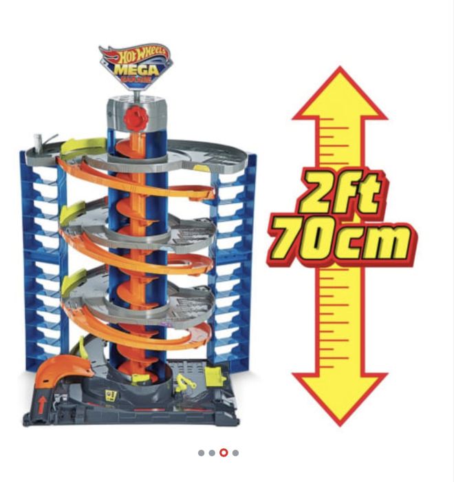Hot Wheels Mega garage GTT95+ 10 машинок hot wheels