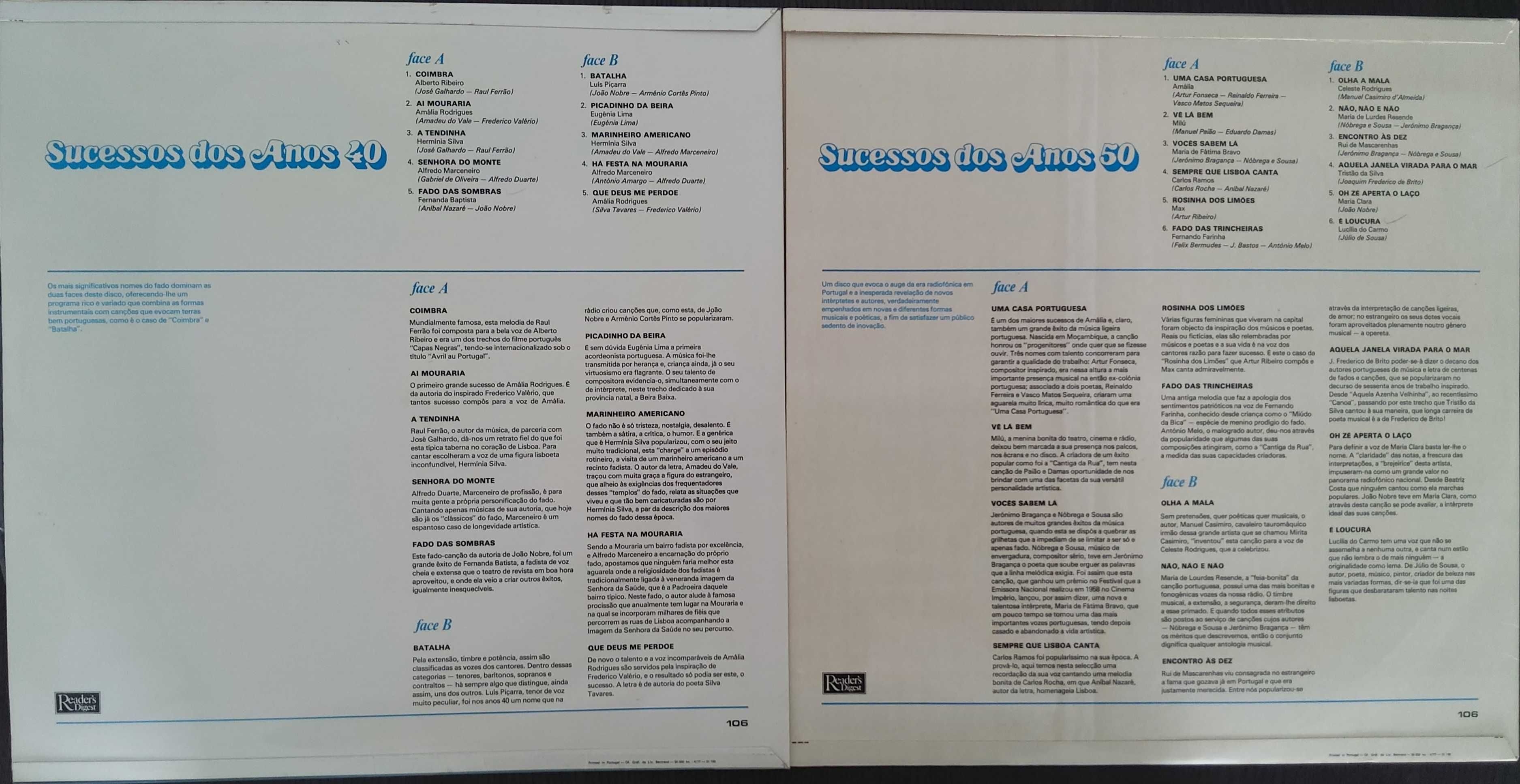 Vinil Caixa de 9Lp - Maiores Sucessos da Música Portuguesa - Reader's