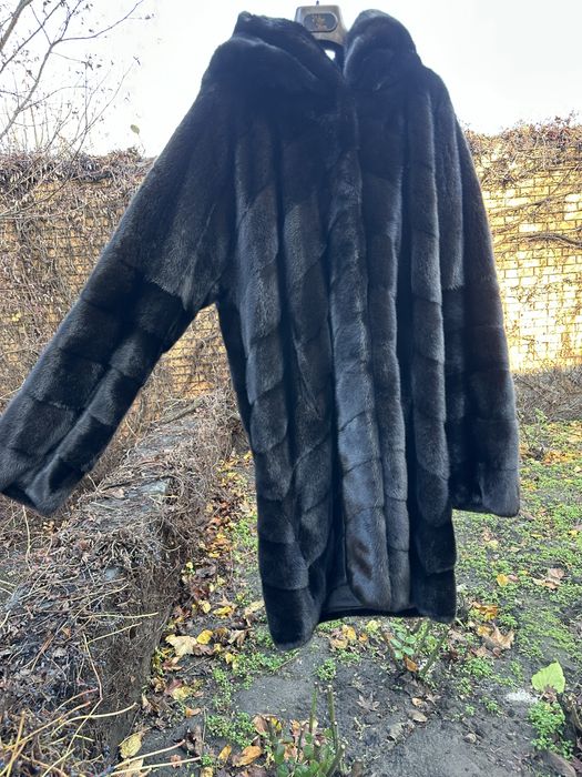 Норковая шуба оригинал норка оверсайз.