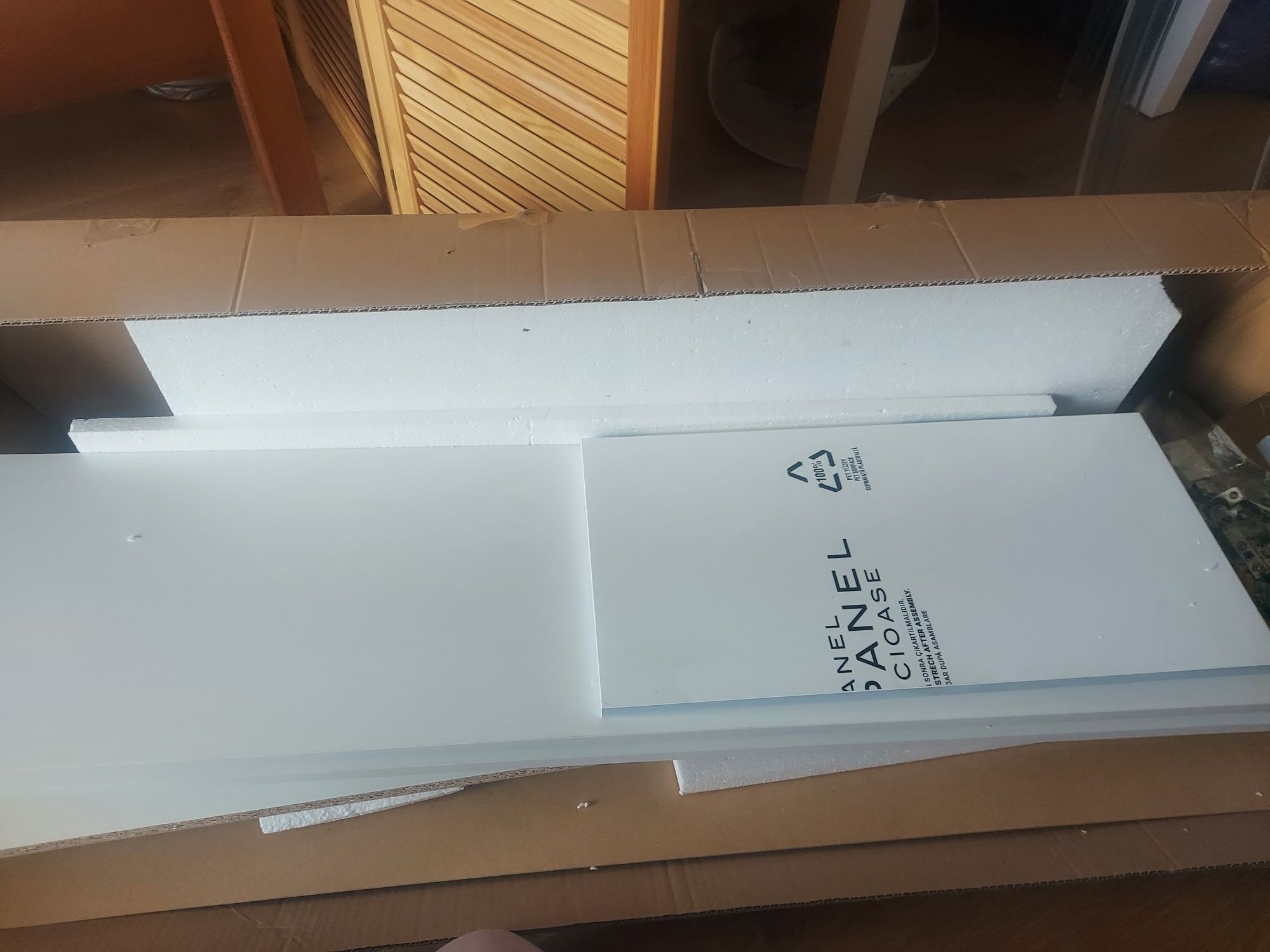 Szafka łazienkowa nad pralkę nowa biała z połyskiem