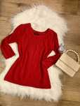 Sweter czerwony / bordowy (S) Stradivarius