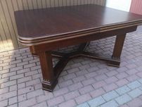 Stół Dębowy Duży Zgrabny 428 cm. Antyk Stary Rozkładany Po Renowacji.