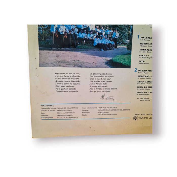 Vinil “Tuna d’Os Voluntários S. João da Madeira” –Edição Original 1981