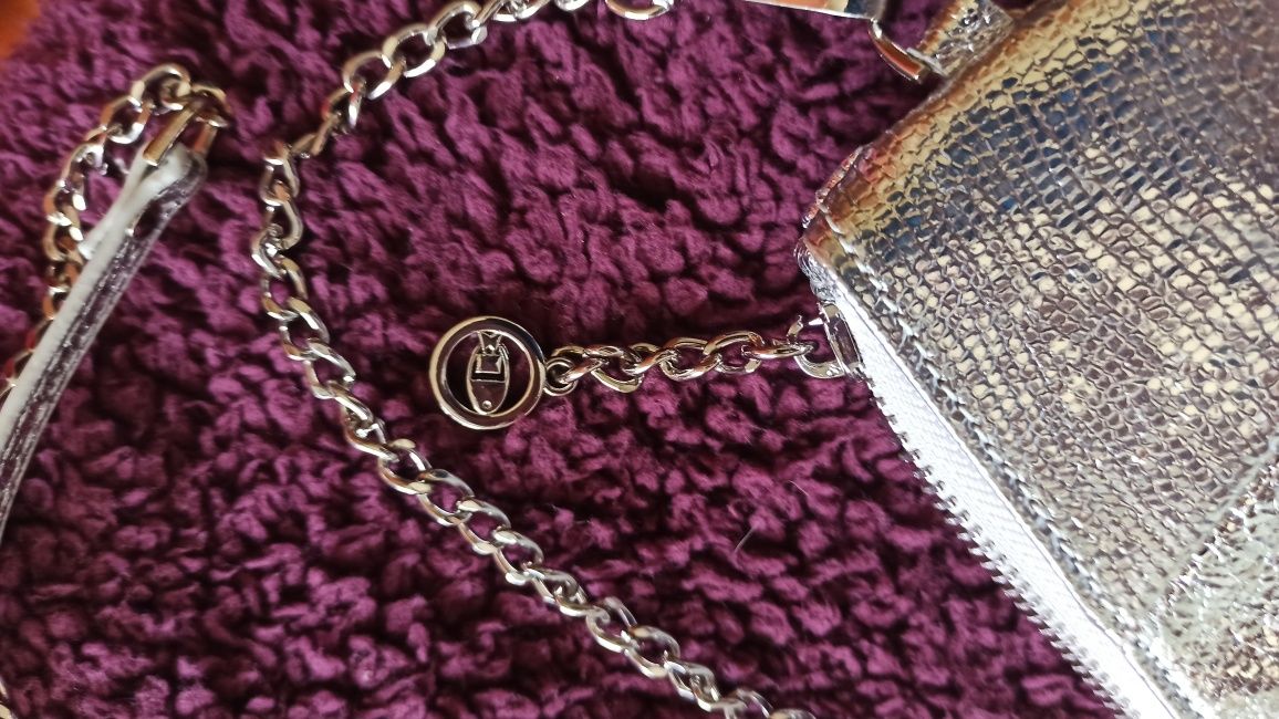 Mala, pochete senhora prateado NOVAS