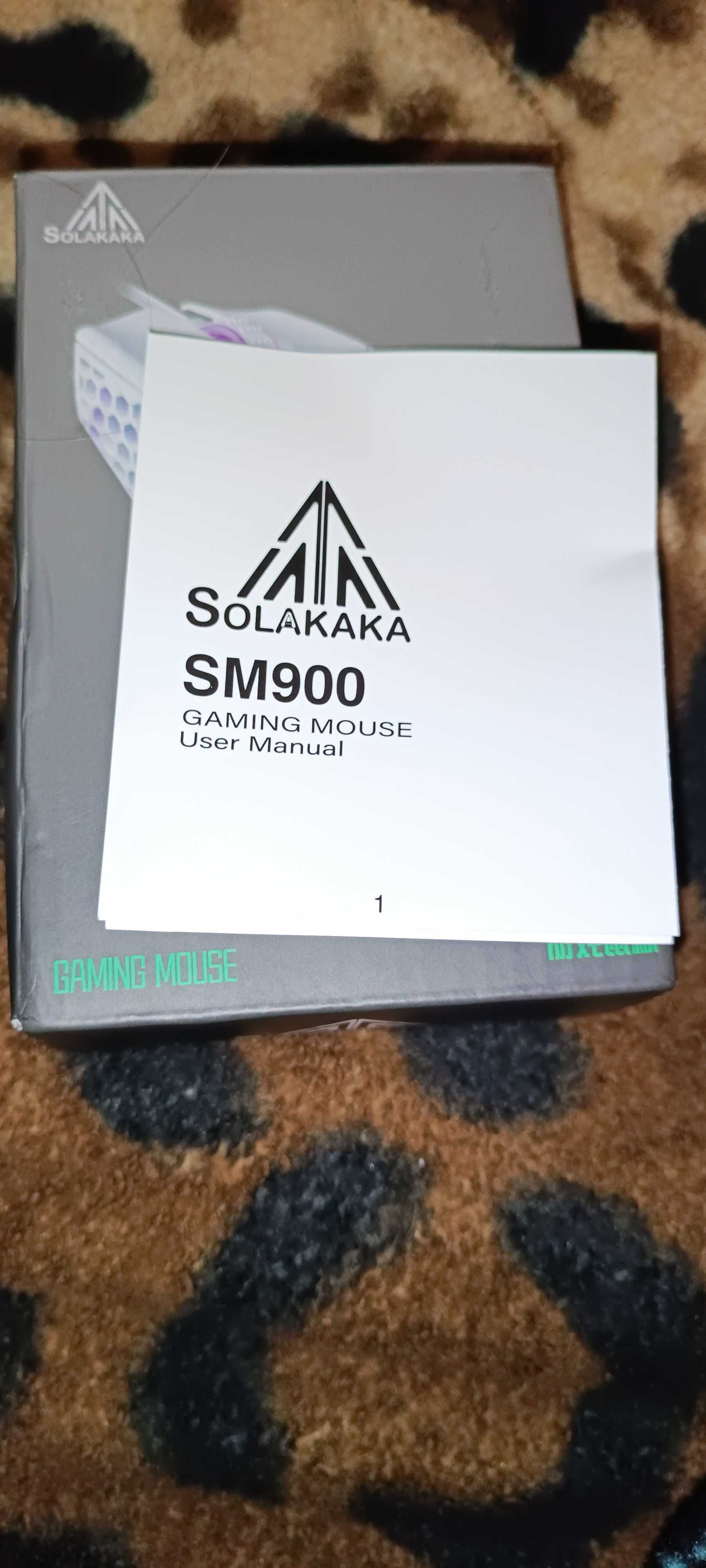 Solakaka sm900 Ігрова біла мишка 12400dpi