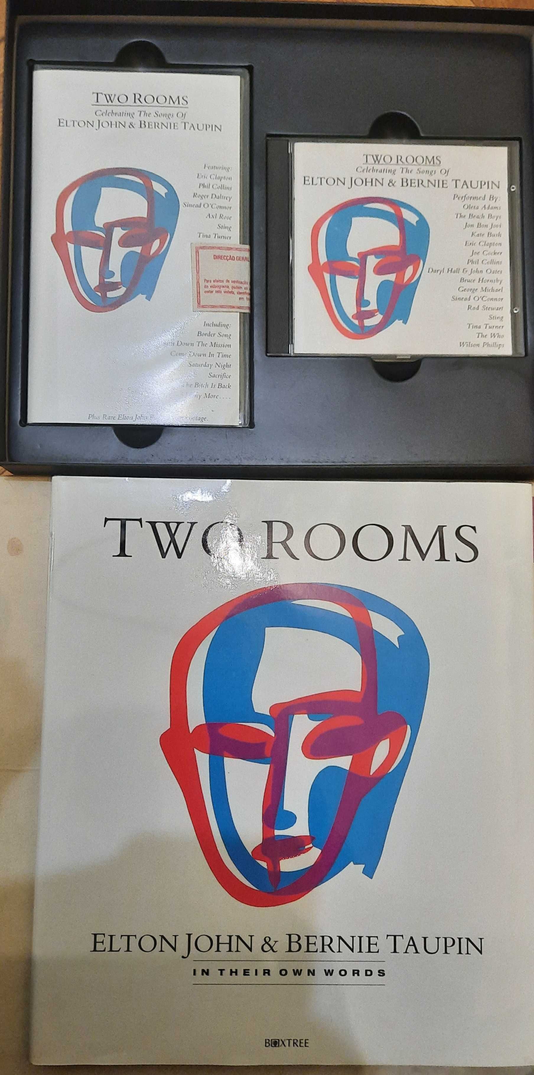 Álbum "Two rooms" CD e DVD (de Elton John e Bernie Topin)