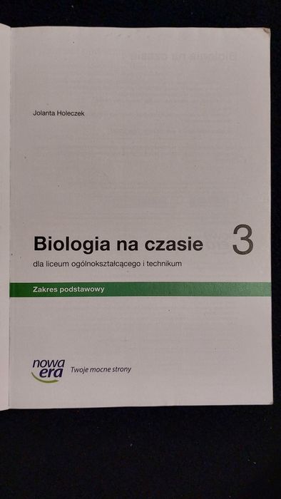 Biologia na czasie 3 - klasa 3 liceum i technikum