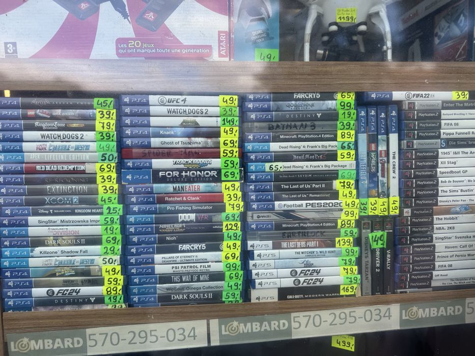 Gry na PS4/PS5, NFS, Sniper, Diablo, Call Of Duty, LÖMBARD-KÖMIS
