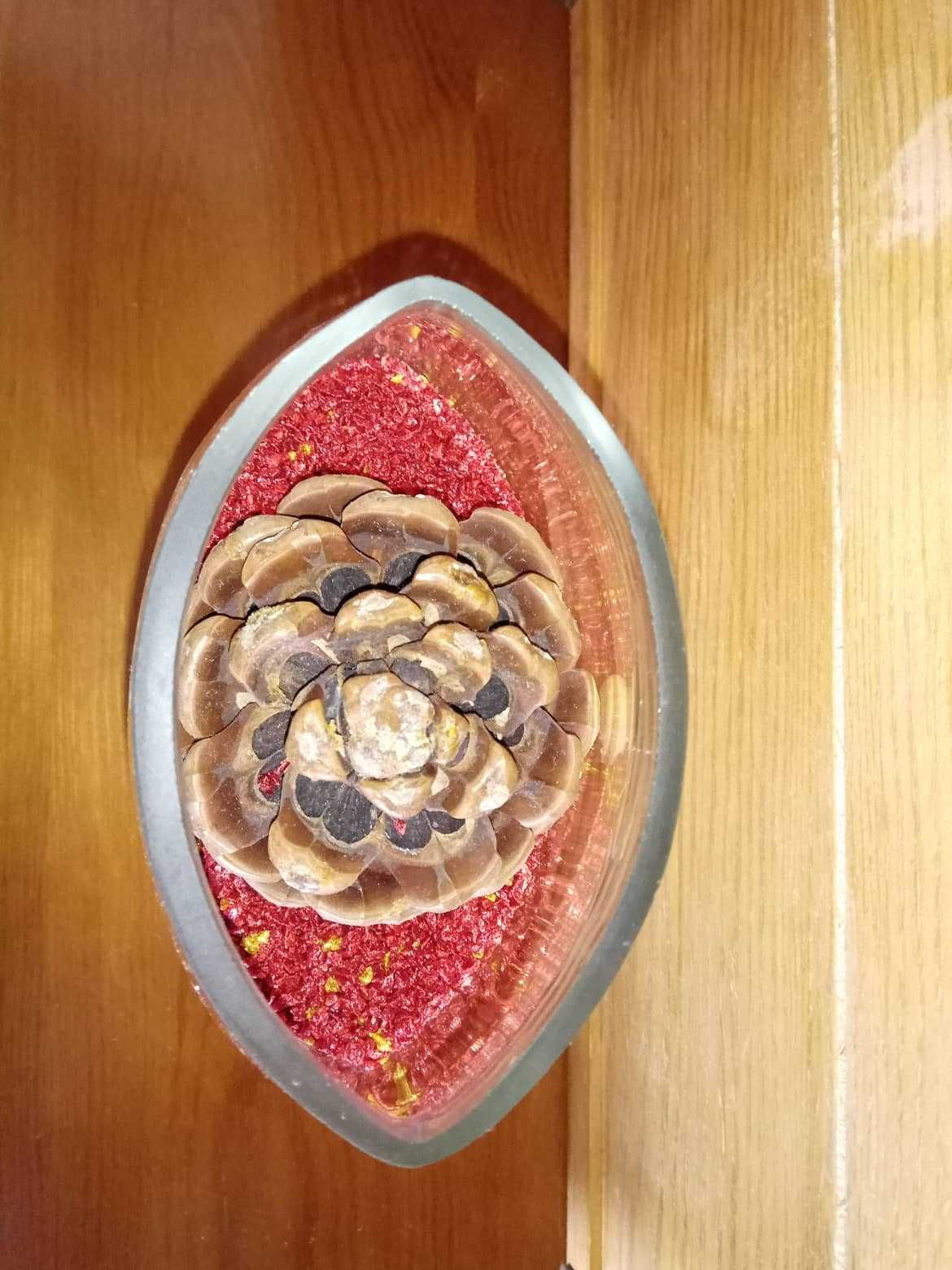 Jarra natalícia em vidro