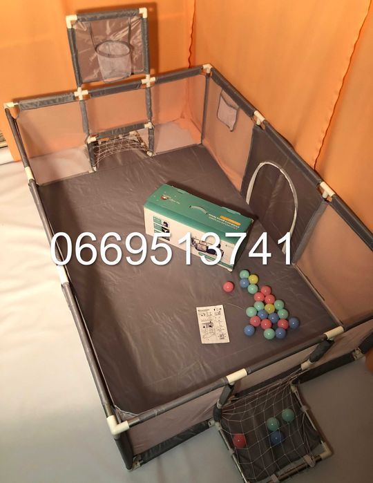 Великий Манеж для дітей дитячий майданчик ігровий з кульками 20 шт