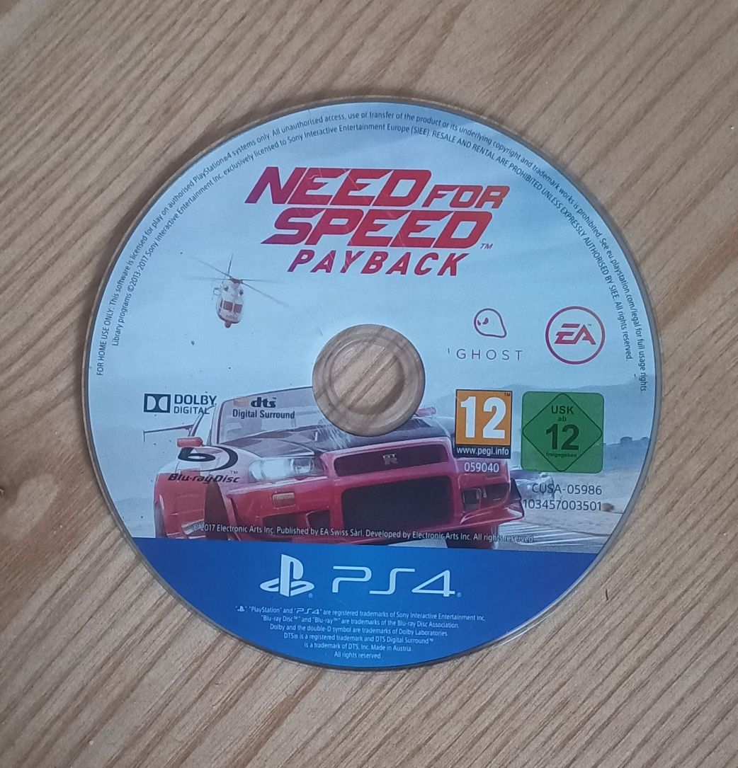 Need for Speed NFS Payback PS4 PS5 PlayStation диск гра игра