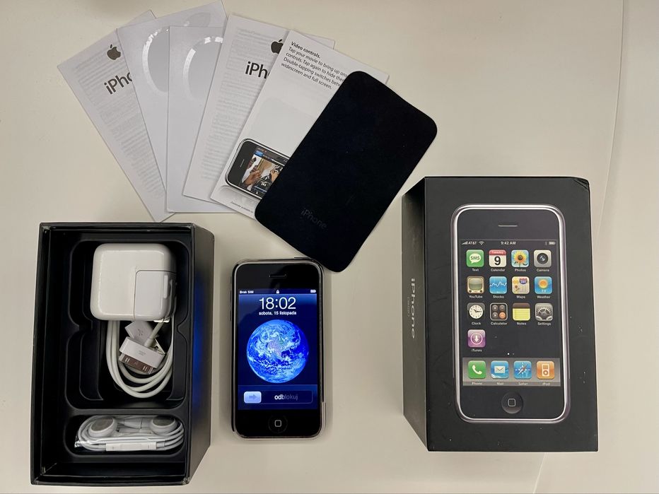 iPhone 2G 1G 1 generacja 16 GB zestaw
