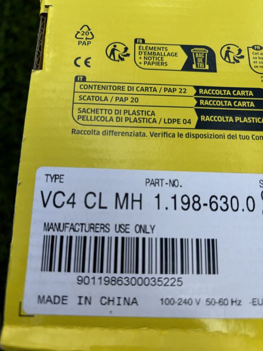 Karcher vc4 cordless myHome  1.198-630.0 пылесос пилосос акумуляторний