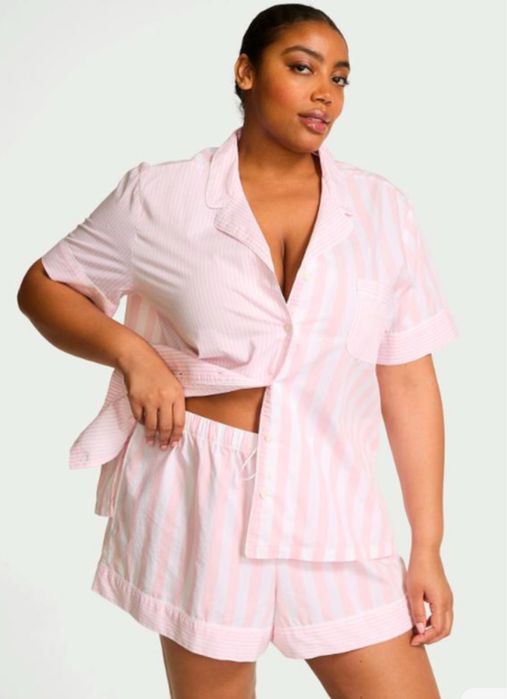 Піжама victorias secret Heritage Cotton Short Pajama Set  розмір л