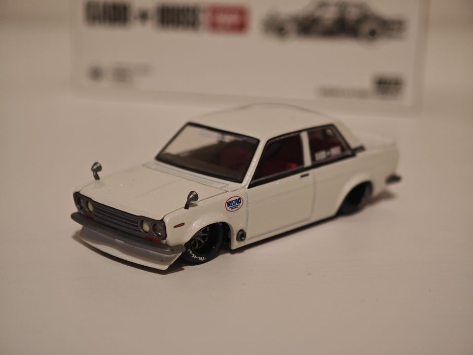 Kaido house Datsun 510 White 1/64