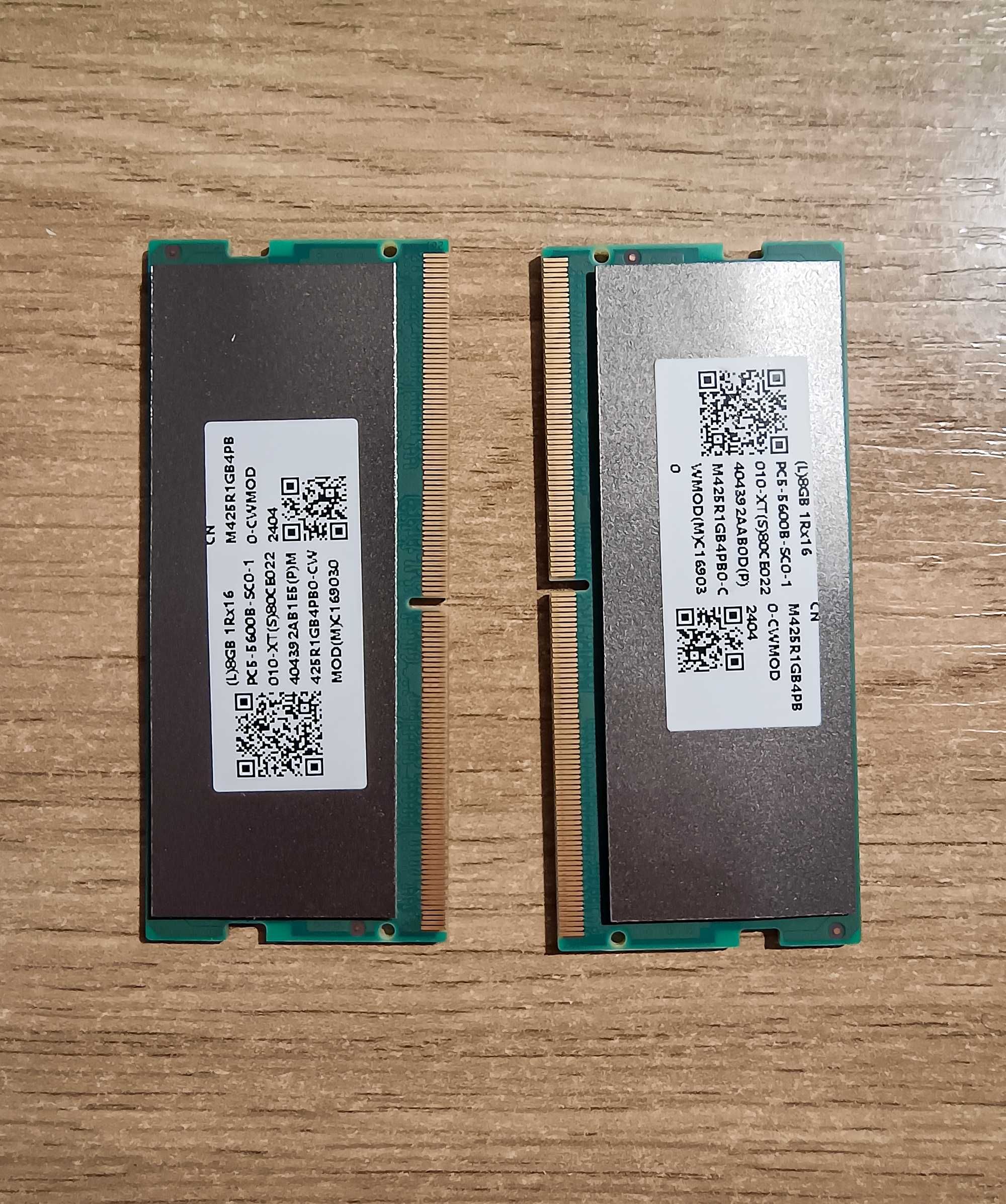 Оперативна пам'ять ddr5-5600 sodimm 16gb(2*8gb)