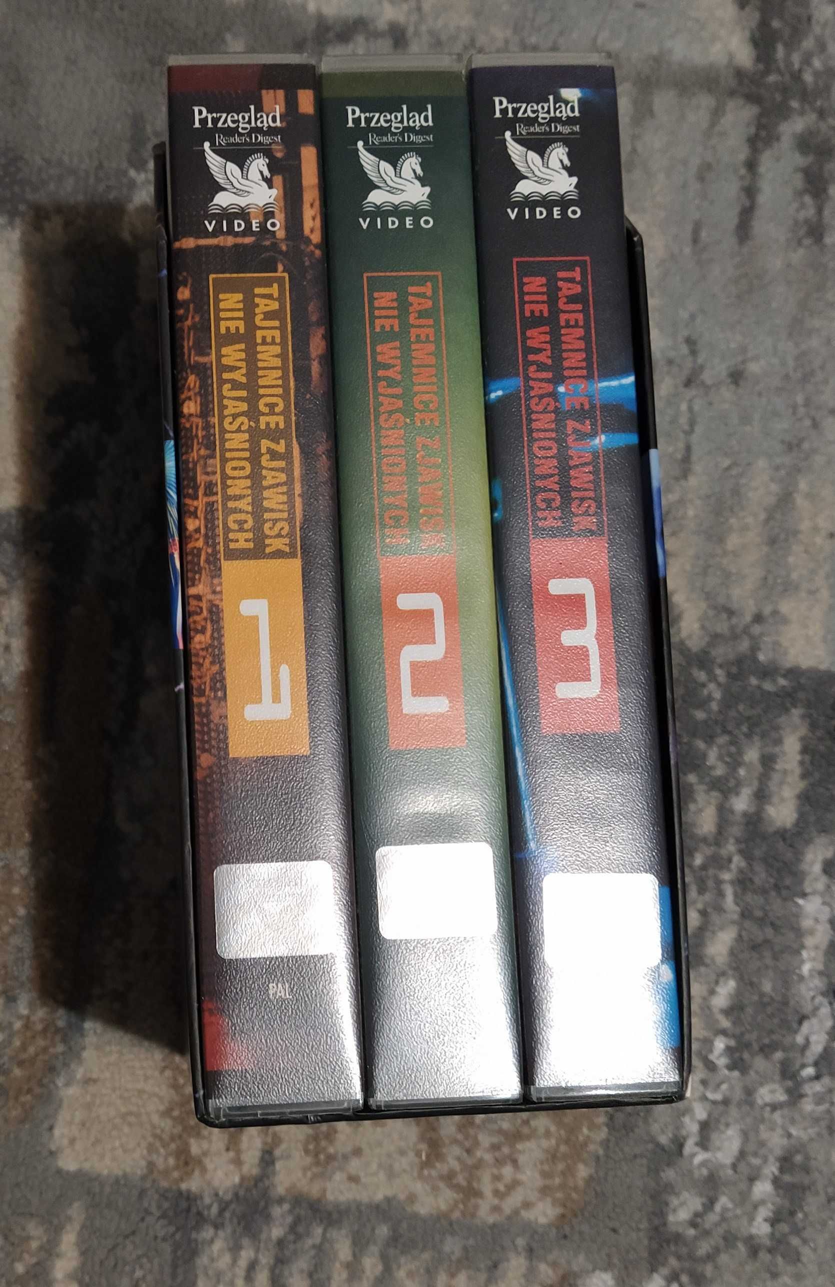 Tajemnice zjawisk niewyjaśnionych - 3 kasety VHS