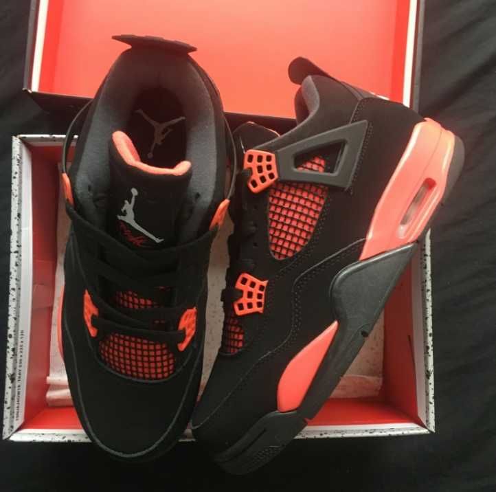 nowy Jordan 4 Retro Red Thunder Moda rozmiar.39