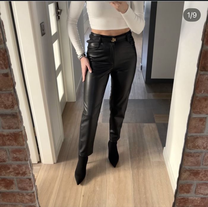 Штани з екошкіри Zara