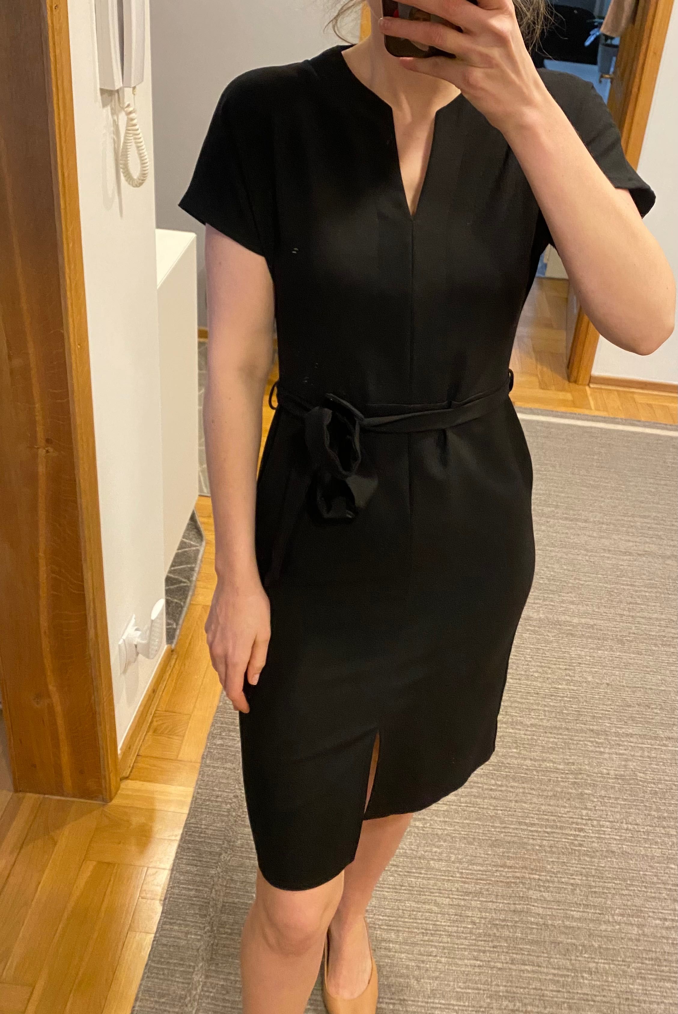 Sukienka czarna elegancka 36 s mini ołówkowa dorothy perkins