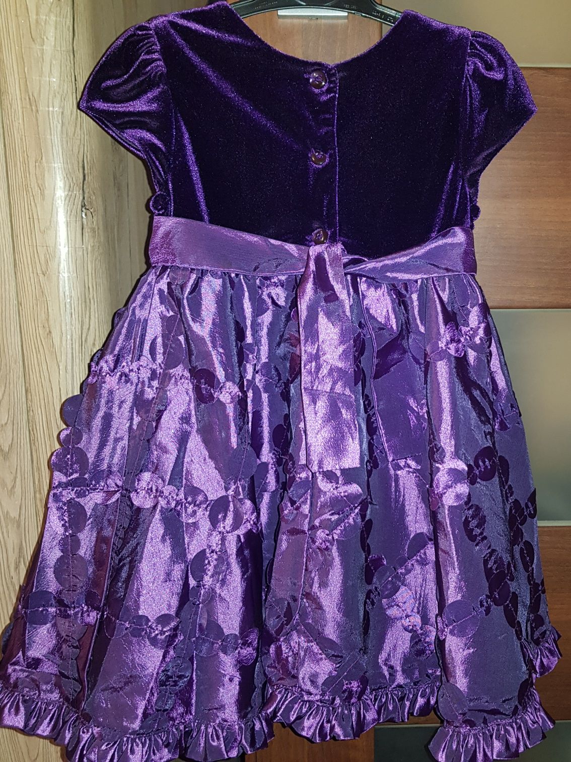 Sukienka wizytowa Jona Michelle balowa 2 latka 92cm fioletowa