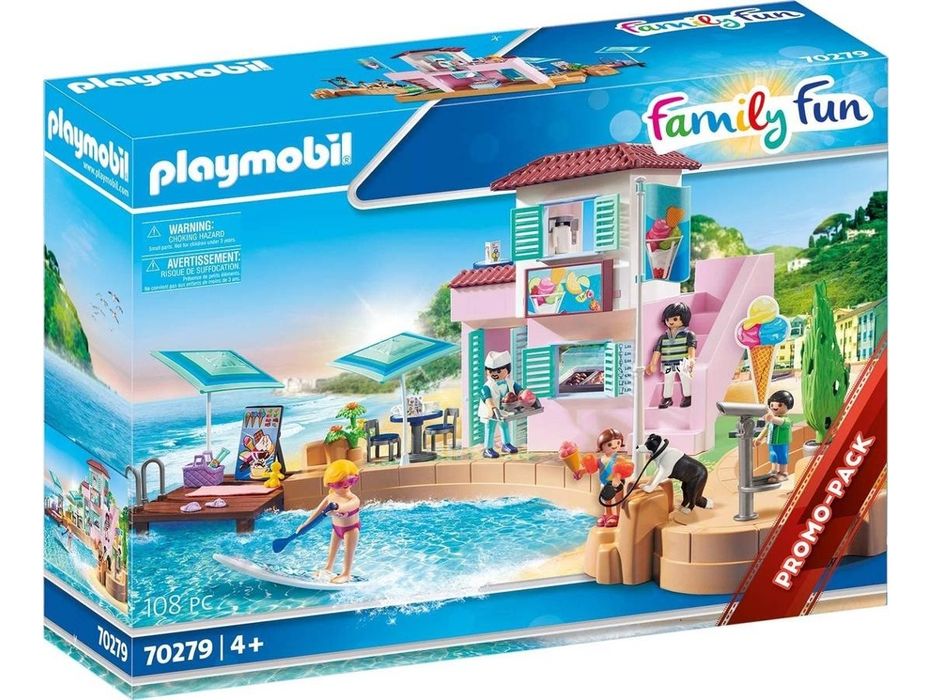 Playmobil family fun ice cream shop