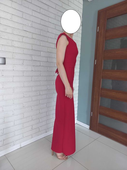 Czerwona sukienka maxi rozm. 36