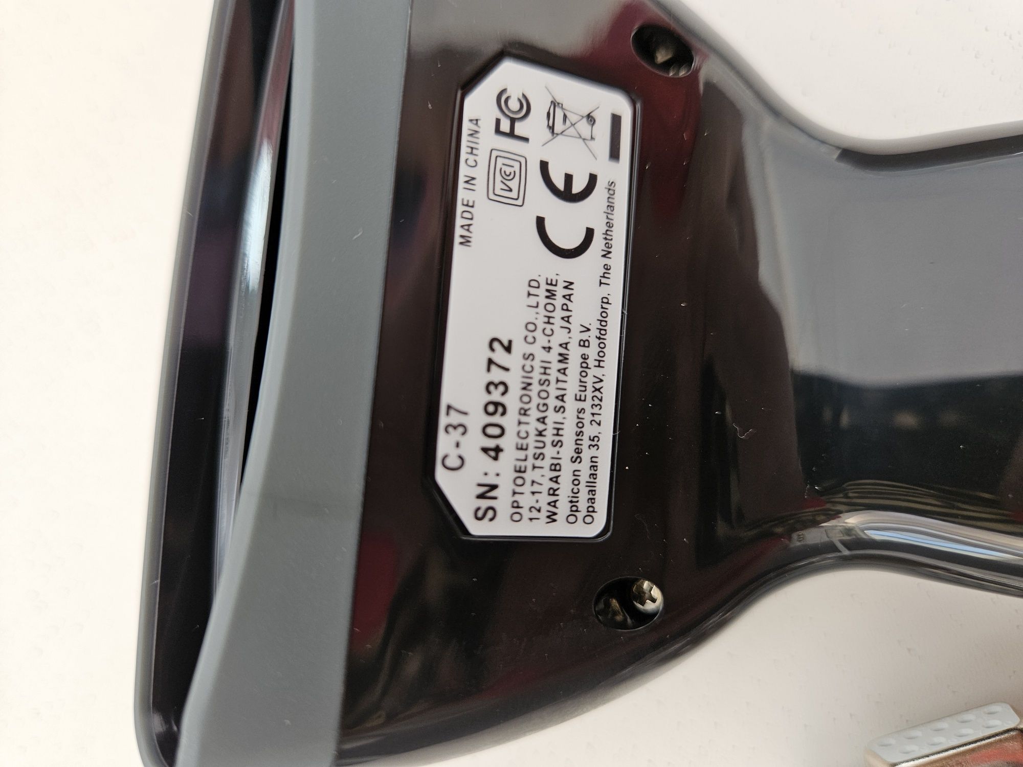 Skaner kodów kreskowych C37 BLACK  RS232
