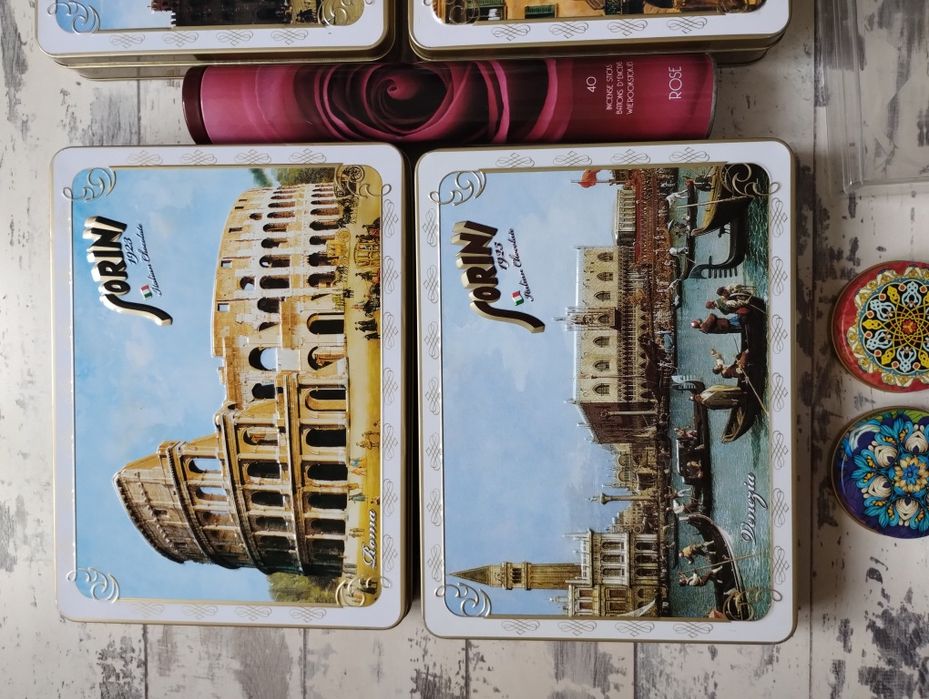 Органайзери металеві жестяні коробки та пластикові