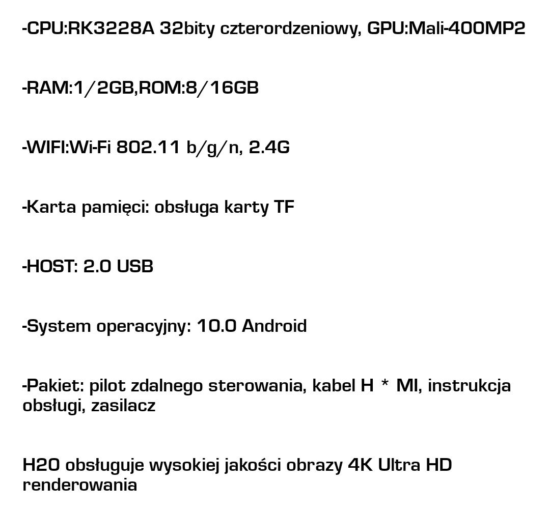 TV BOX H20 - android 10