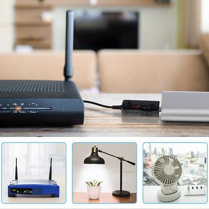 Кабель для роутера USB 5 Вольт DC 12V живлення від повербанку