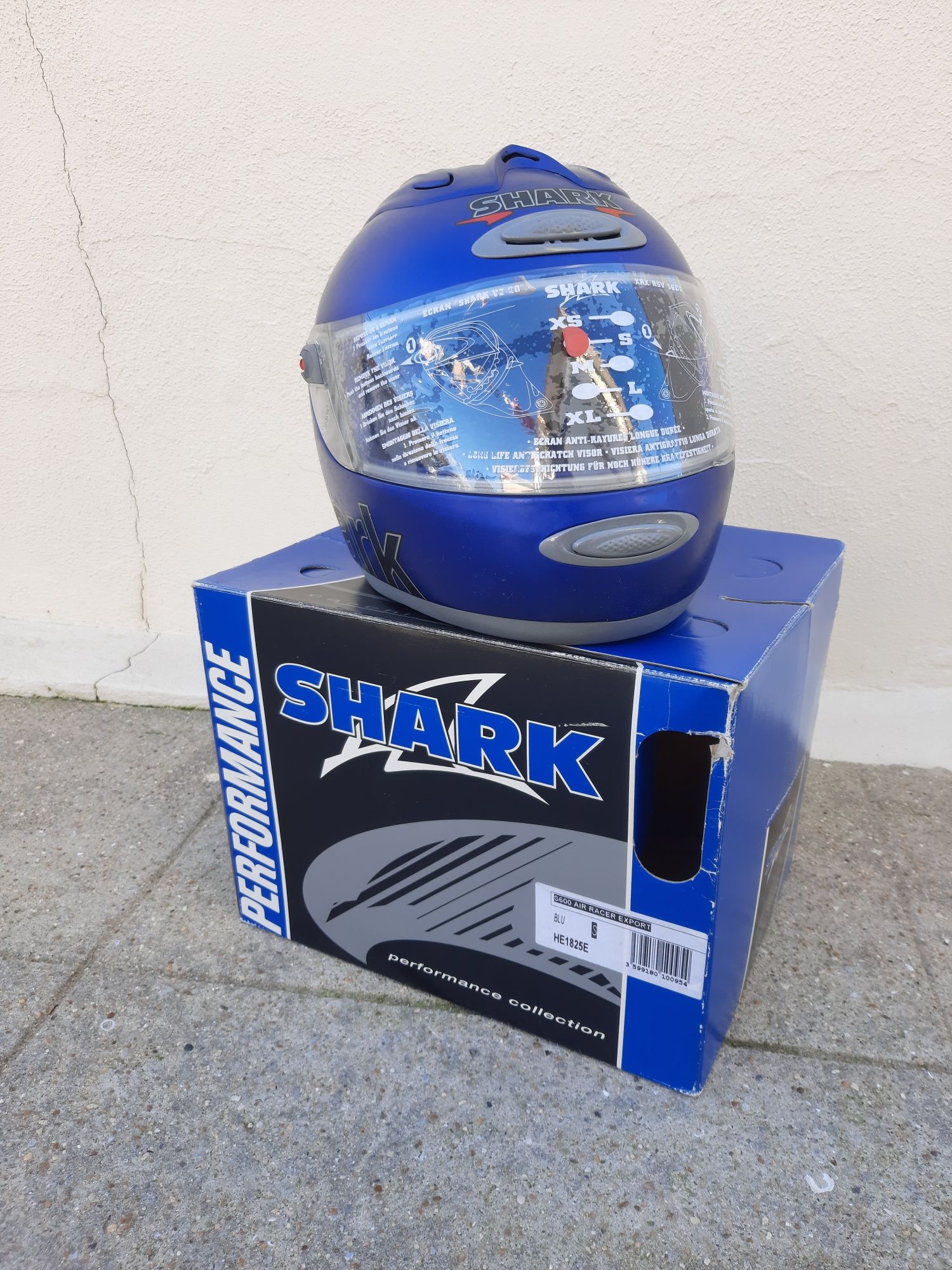 Capacete Shark cor azul