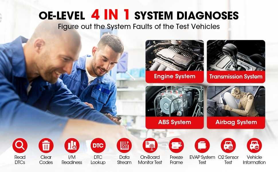 Máquina Diagnóstico Automóvel Launch CRP129X V2 Novo Modelo 2025