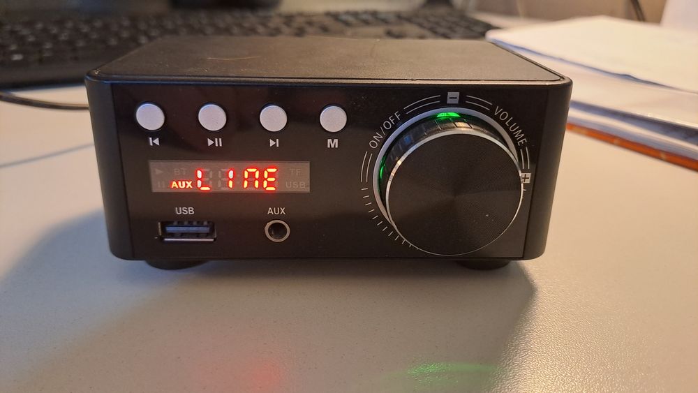 Vendo mini amplificador HiFi 50Wx2 Digital com Bluetooth 5.0