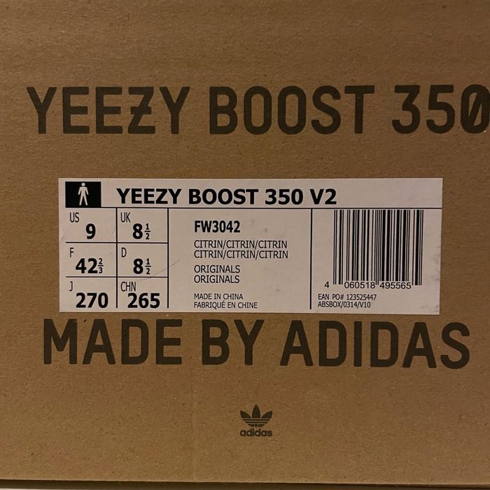 Adidas Yeezy Boost 350 Citrin